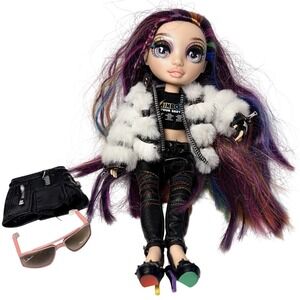Rainbow High Rockstar Lyric Lucas Fashion Doll Special Edition Purple Green Hair
